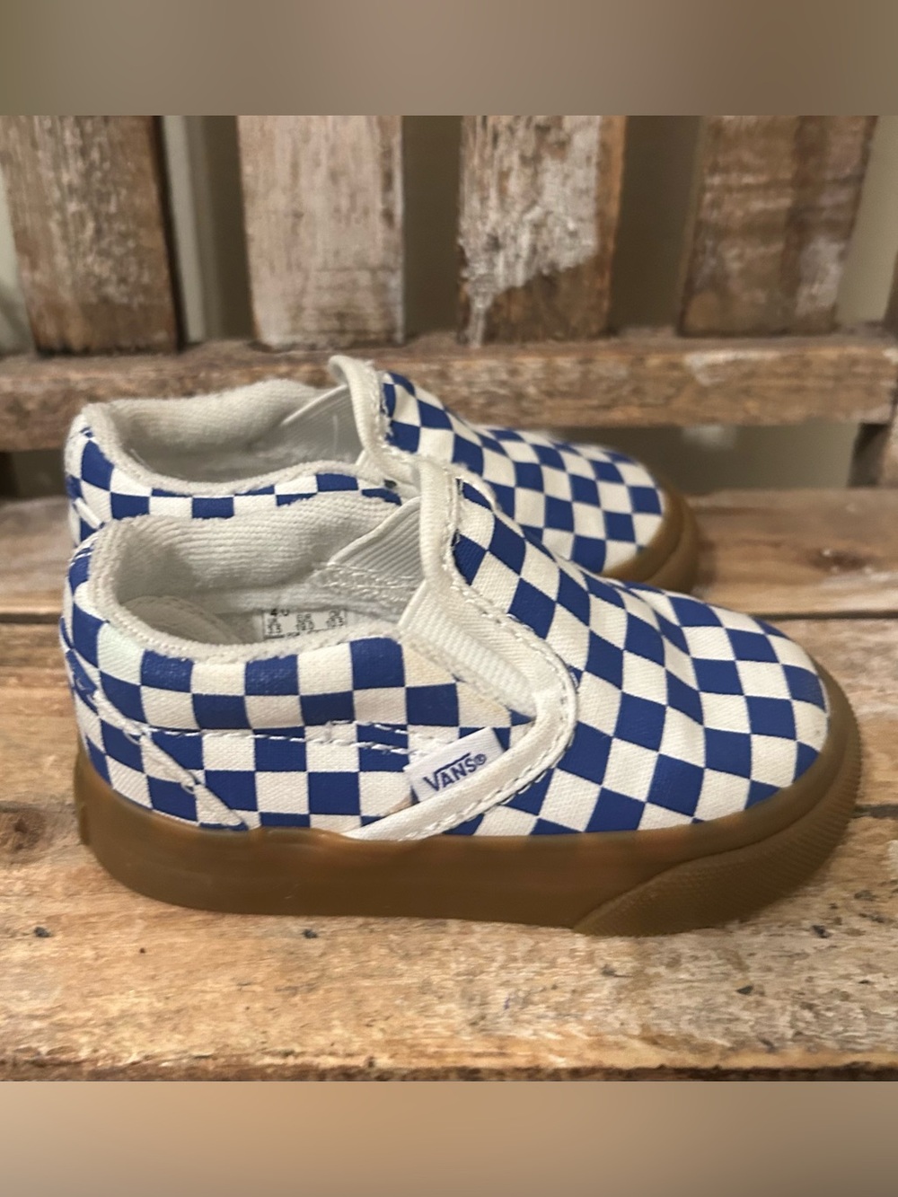 Vans Toddler Size 4C Classic Slip-On V Checkerboard Shoe